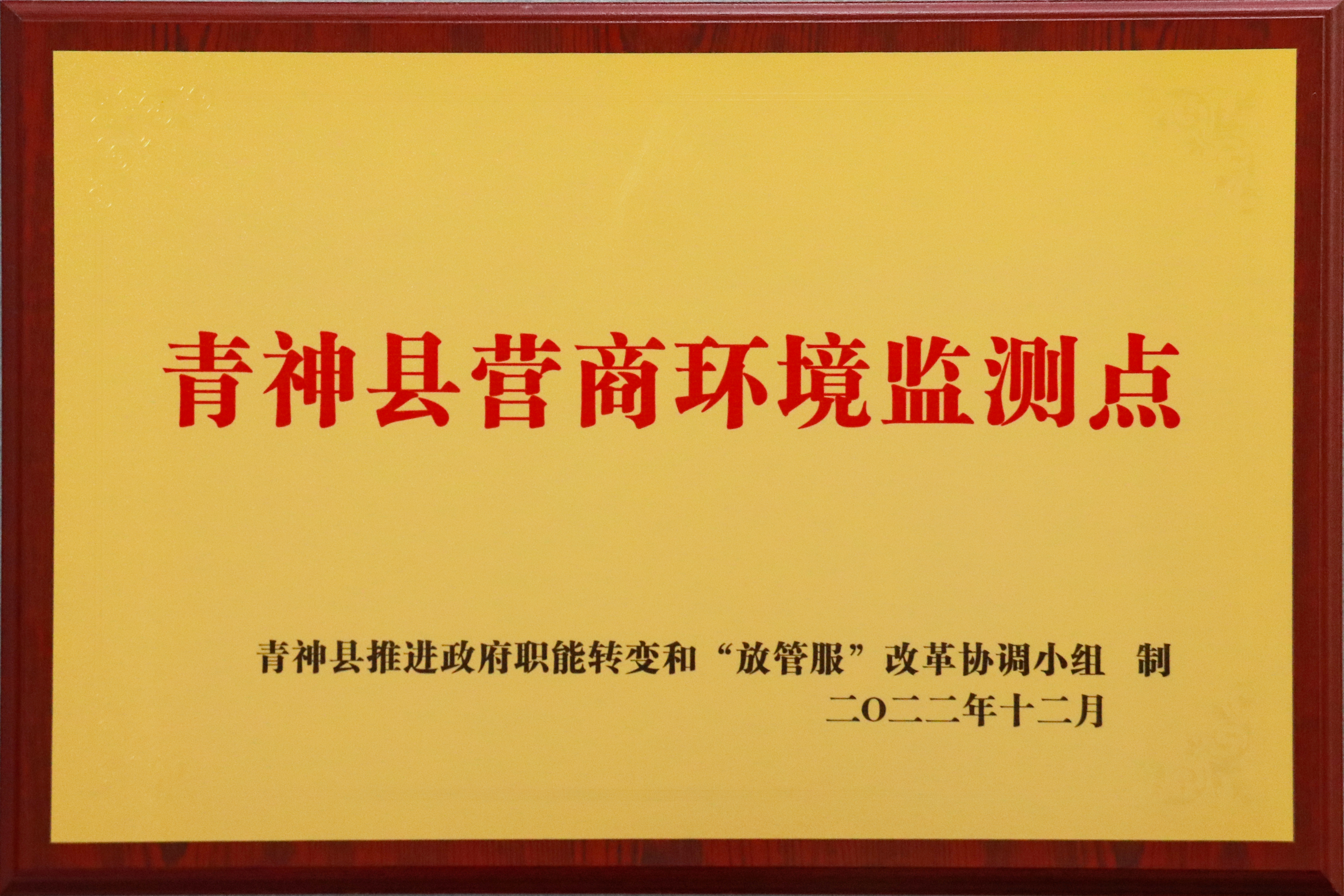 青神县营商环境检测点